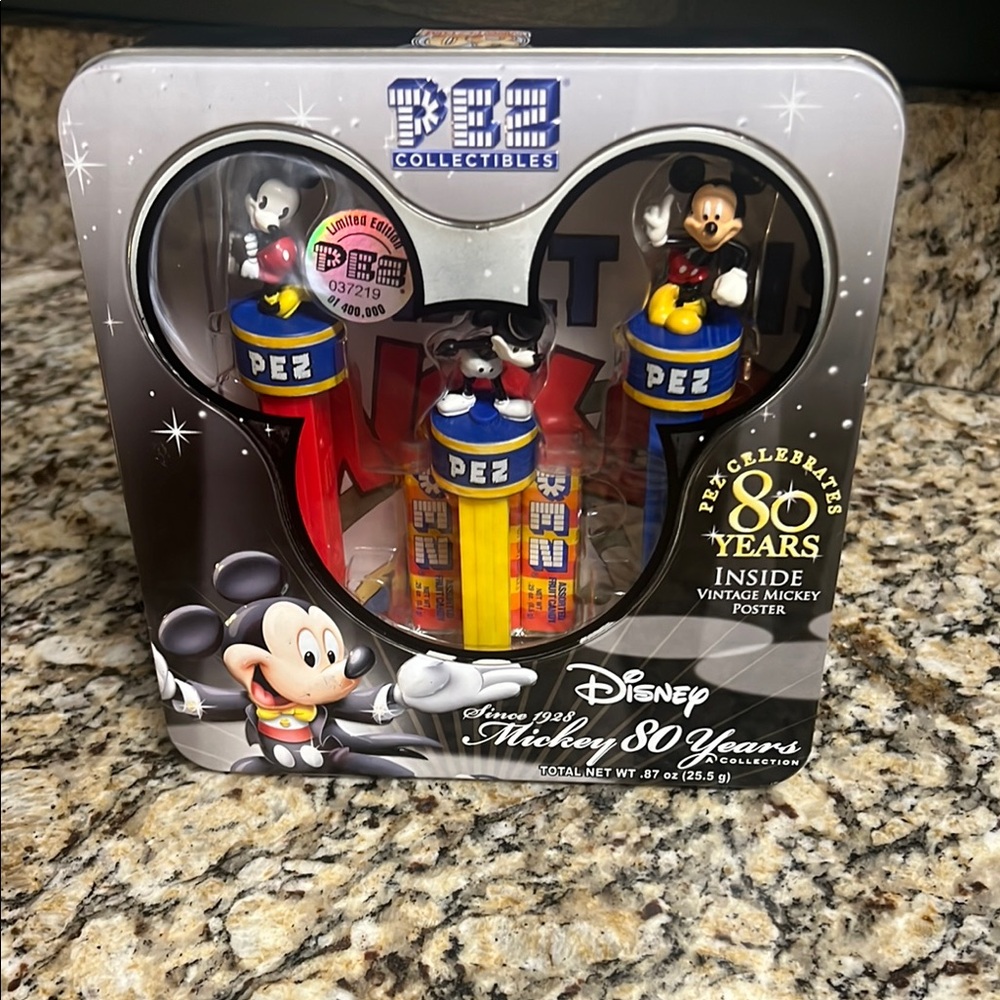 Disney Collectibles Mickey Mouse Pez Dispensers, Pez celebrates 80 years